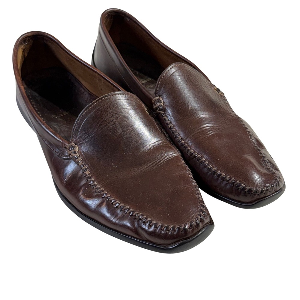 Allen Edmonds El Paso Leather Loafers Mens 9.5 D Brown Driving Moc